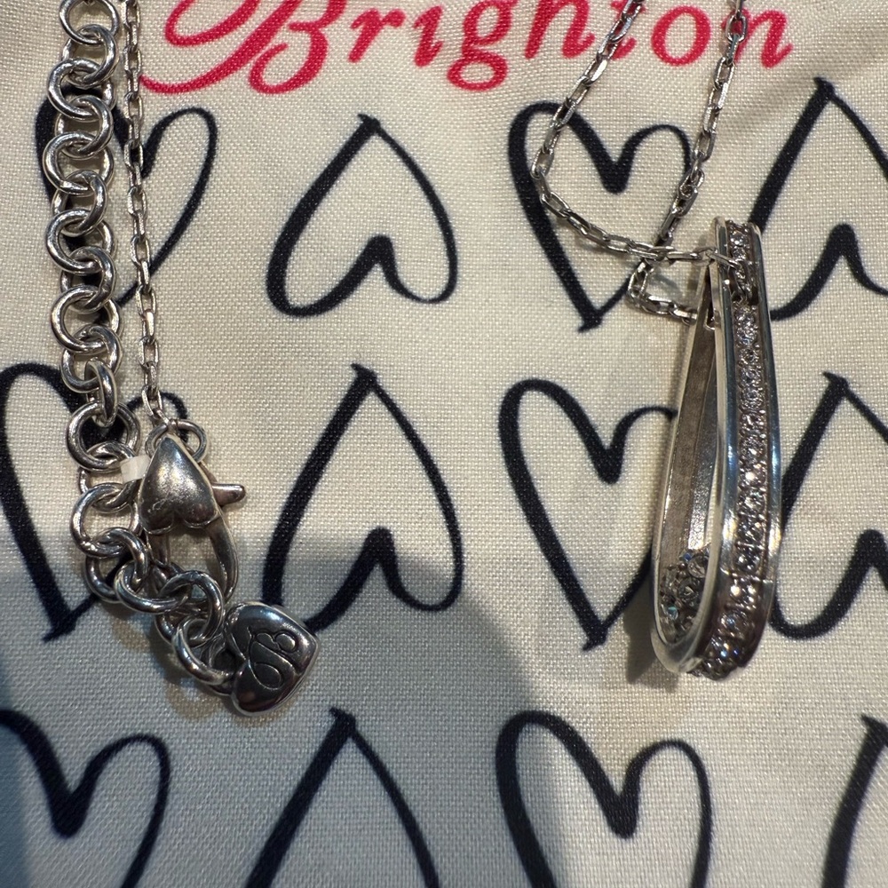 Brighton Chara Crystal Silver Pendant Necklace - Picture 3 of 5